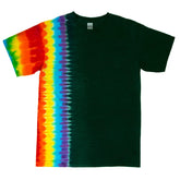 Rainbow Forest Tracks Tie Dye T Shirt : Hippie Shop