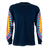 Psychedelic Sleeves Tie Dye Long Sleeve T Shirt
