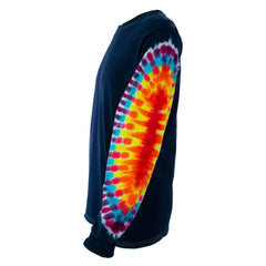 Psychedelic Sleeves Tie Dye Long Sleeve T Shirt