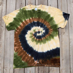 Camo Swirl Tie Dye T Shirt