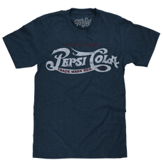 Get Busy, Drink Pepsi Cola Classic Logo T-Shirt - Navy