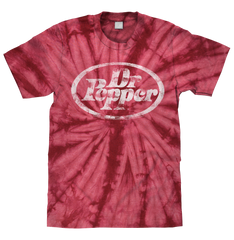 Dr. Pepper Tie Dye T-Shirt - Crimson Red Tie Dye