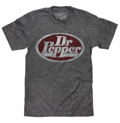 Dr Pepper Oval Logo T-Shirt - Gray