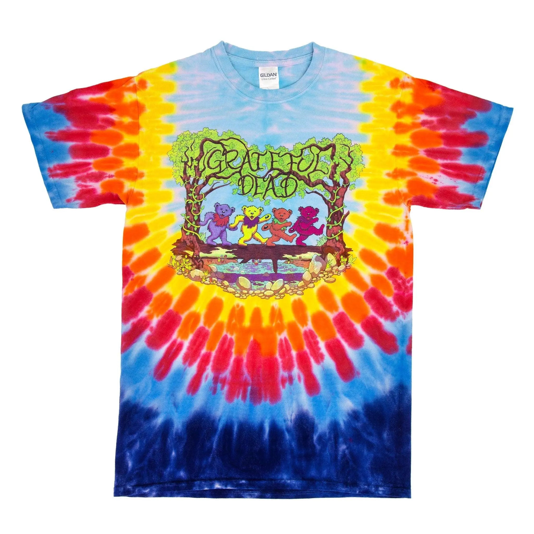 Grateful Dead Wood Bears Tie Dye T Shirt