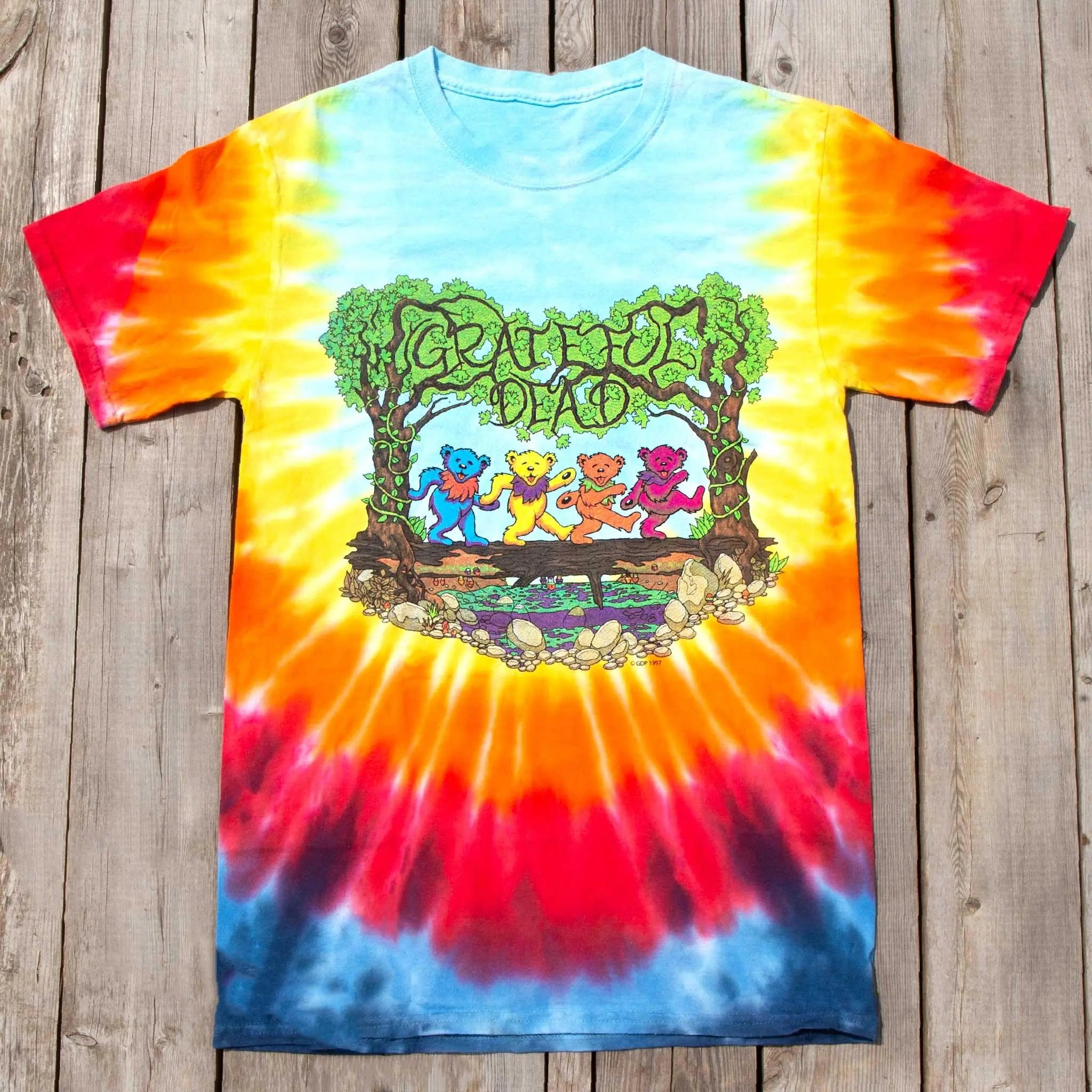 Grateful Dead Wood Bears Tie Dye T Shirt