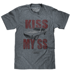 Kiss My SS Chevrolet Camaro T-Shirt - Gray
