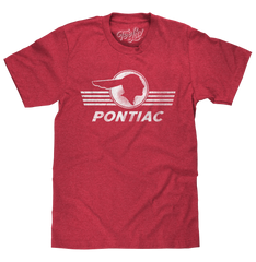 Pontiac Distressed Headdress Logo T-Shirt - Red