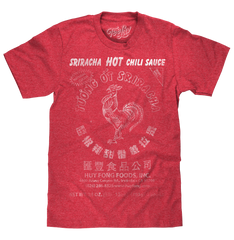 Sriracha Label T-Shirt - Red