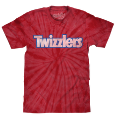 Retro Twizzlers Tie Dye T-Shirt - Red Spider Tie Dye