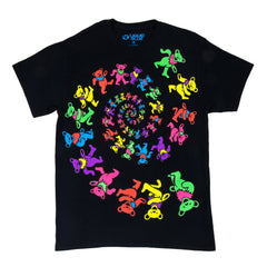 Grateful Dead Spiral Bears Blacklight T Shirt
