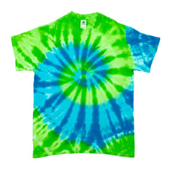Emerald Surge Spiral Tie Dye T Shirt