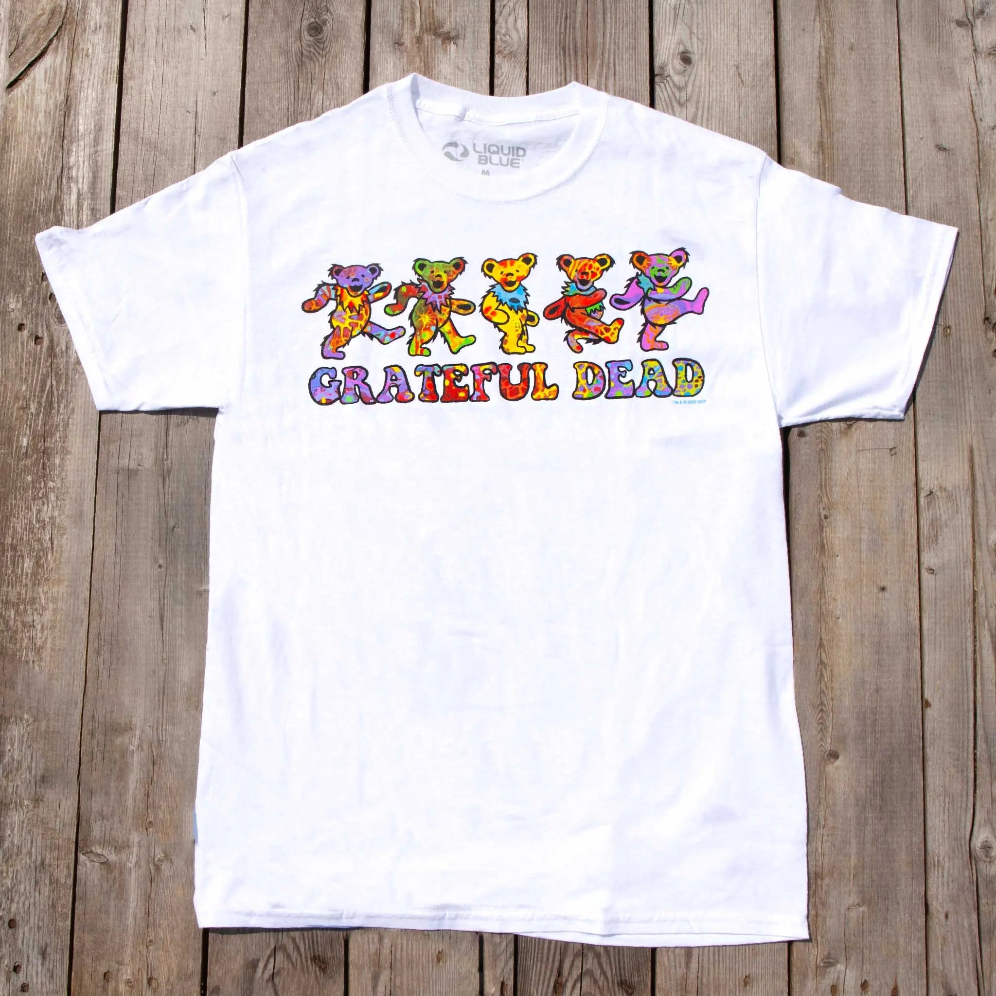 Grateful Dead Psychedelic Tie Dye Bears T Shirt