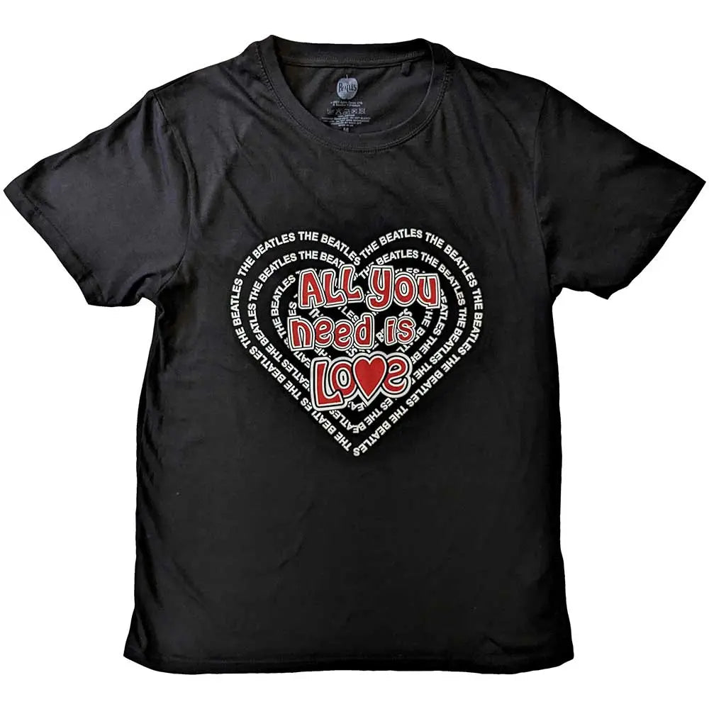 The Beatles All You Need is Love Heart T Shirt