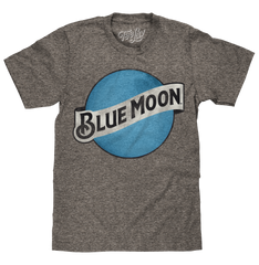 Blue Moon Color Logo T-Shirt - Gray