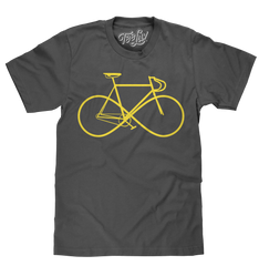 Infinity Sign Bicycle T-Shirt - Gray