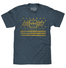 Chevrolet Yellow Stars & Stripes T-Shirt - Gray