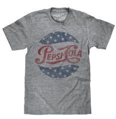 Pepsi Cola Stars T-Shirt - Gray