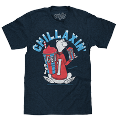 ICEE Chillaxin' Faded Logo T-Shirt - Navy