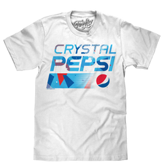 Crystal Pepsi Throwback Logo T-Shirt - White