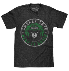 Smokey Says "Keep it Green, Prevent Wildfires" T-Shirt - Gray