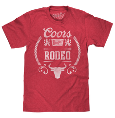 Coors Banquet Rodeo Bull Logo T-Shirt - Red