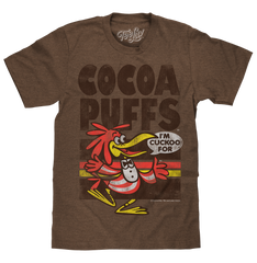 "I'm Cuckoo For Cocoa Puffs" T-shirt - Brown