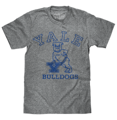 Yale University Bulldogs Logo T-Shirt - Gray