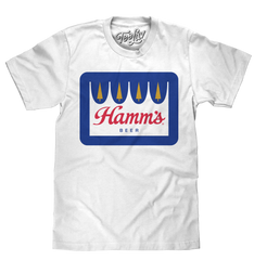 Hamm's Crown Color Logo T-Shirt - White