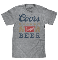 Coors Banquet Beer Logo T-Shirt - Gray