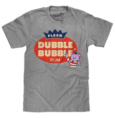 Fleer Dubble Bubble Gum T-Shirt - Athletic Gray Heather