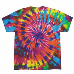 Classic Rainbow Whirlpool Tie Dye T Shirt
