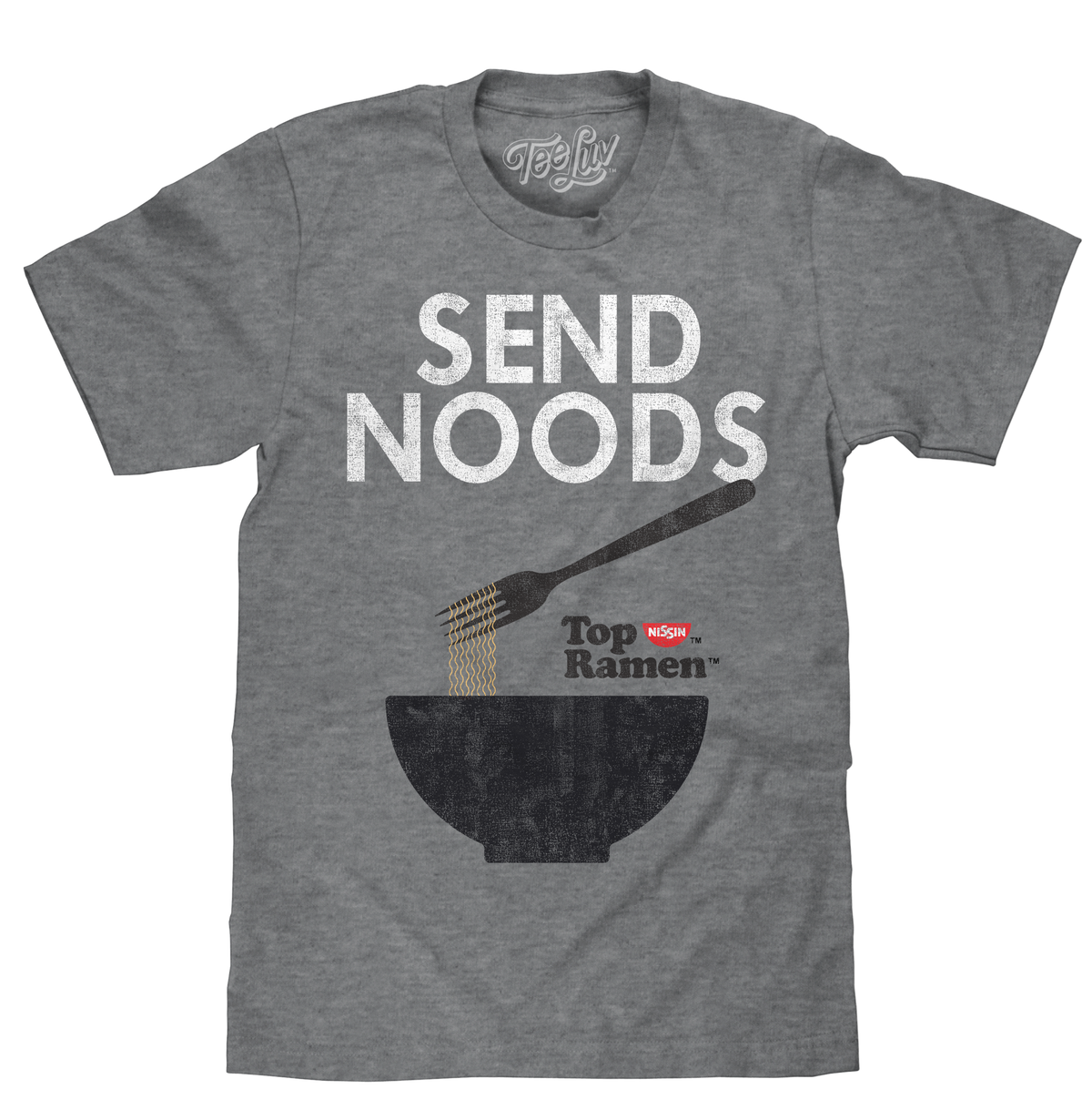 Top Ramen Send Noods T-Shirt - Gray