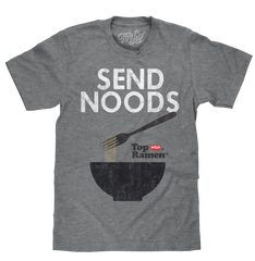 Top Ramen Send Noods T-Shirt - Gray