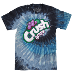 Grape Crush Soda Logo Tie Dye T-Shirt - Evening Sky Tie Dye