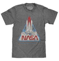 NASA Space Shuttle T-Shirt - Gray