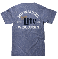 Miller Lite Milwaukee Wisconsin T-Shirt - Blue