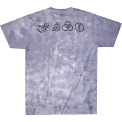 Led Zeppelin Man With Sticks Tie Dye T-Shirt back