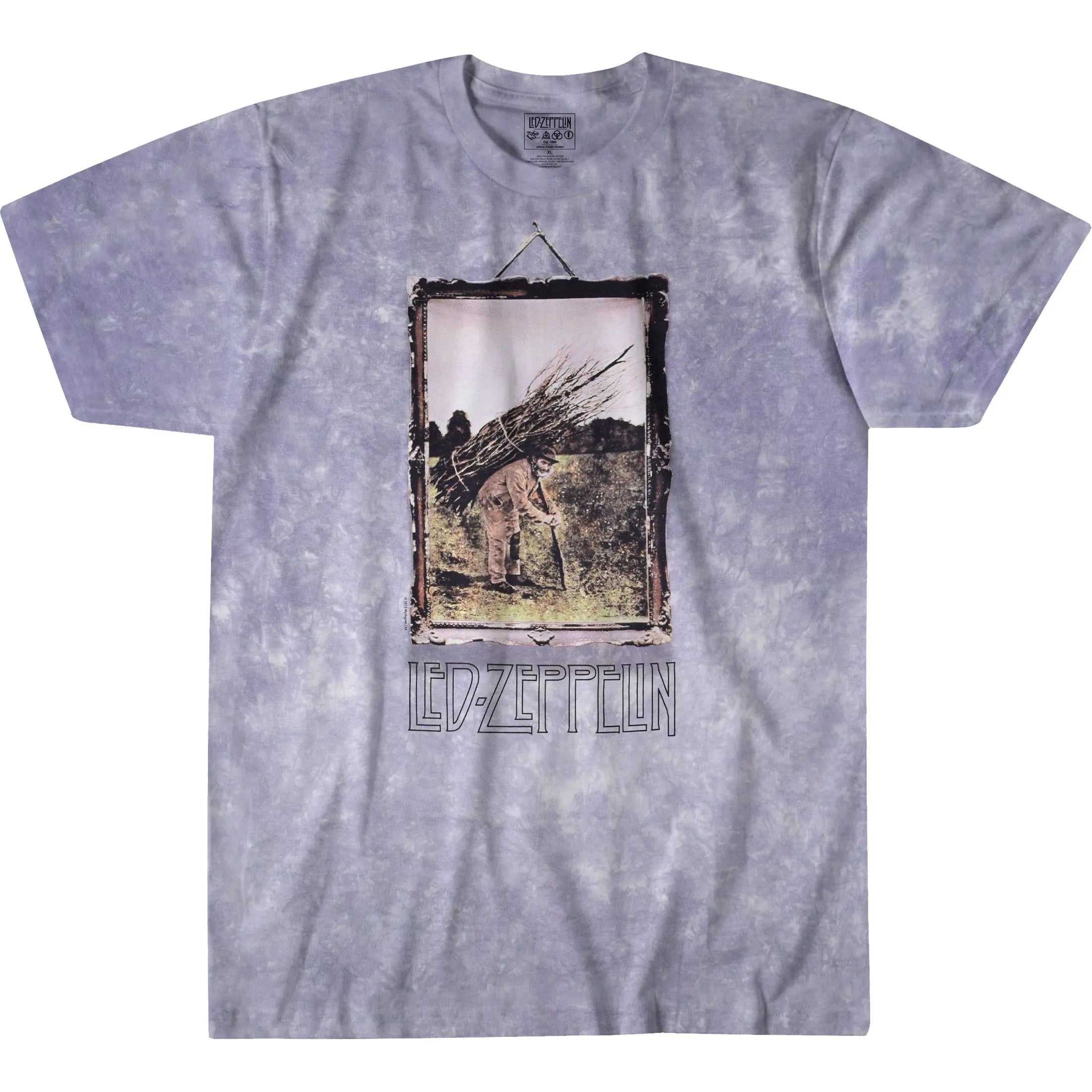Led Zeppelin Man With Sticks Tie Dye T-Shirt