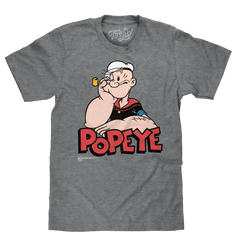 Retro Popeye T-Shirt - Graphite Gray Heather