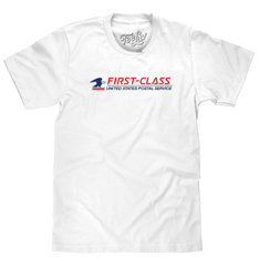 USPS First-Class Mail Logo T-Shirt - White