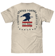 USPS United States Postal Service Mail Eagle T-Shirt - Cream