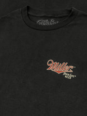Miller High Life Girl in The Moon Beer Logo T-Shirt - Vintage Black