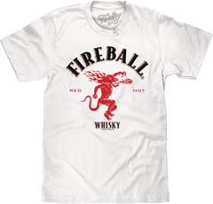 Fireball Whisky Dragon Logo T-Shirt - White