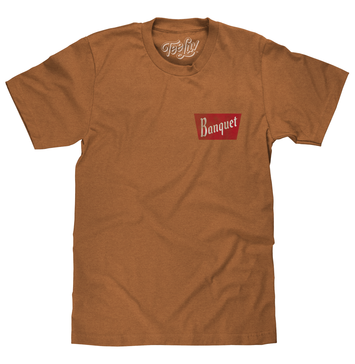 Coors Banquet Rodeo Bull Rider Front/Back T-Shirt - Brown Sugar