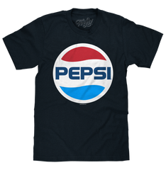 80s Pepsi Logo T-Shirt - Navy Blue