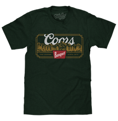 Coors Banquet Beer The Legend Since 1873 Rocky Mountains T-Shirt - Forest Green