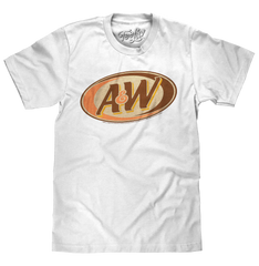 Retro A&W Root Beer Logo T-Shirt - White