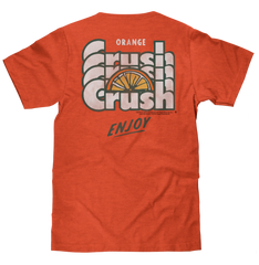 Orange Crush Soda Front and Back Print T-Shirt - Orange Heather