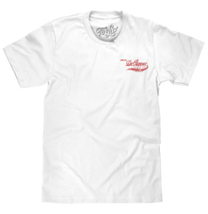 Faded Drink Dr Pepper Vintage Logo Front and Back Print T-Shirt - White
