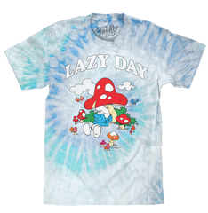 Smurfs Lazy Day Tie Dye T-Shirt - Lagoon Tie Dye